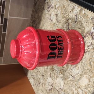 Dog treats canister
